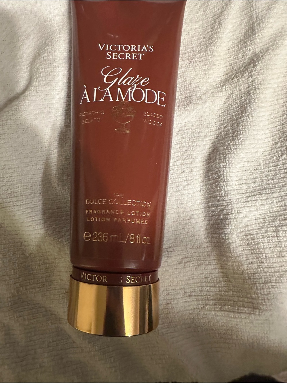 Victoria's Secret Glaze À La Mode Fragrance Lotion - Deep Brown with Gold Cap